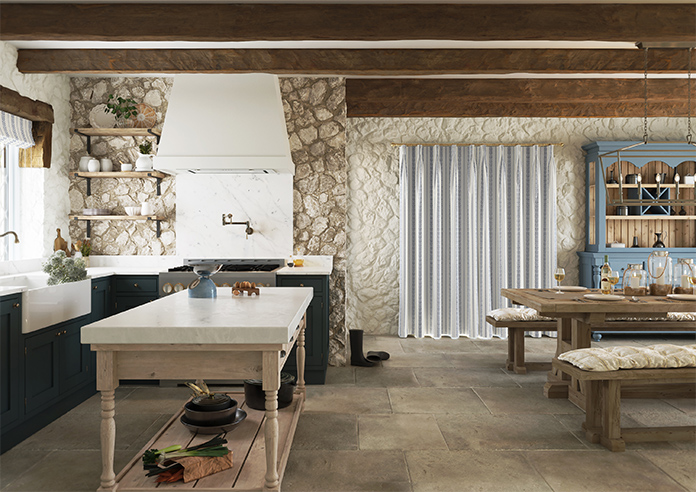 Laurel Stripe, Navy - Made to Measure Curtains - Image 15